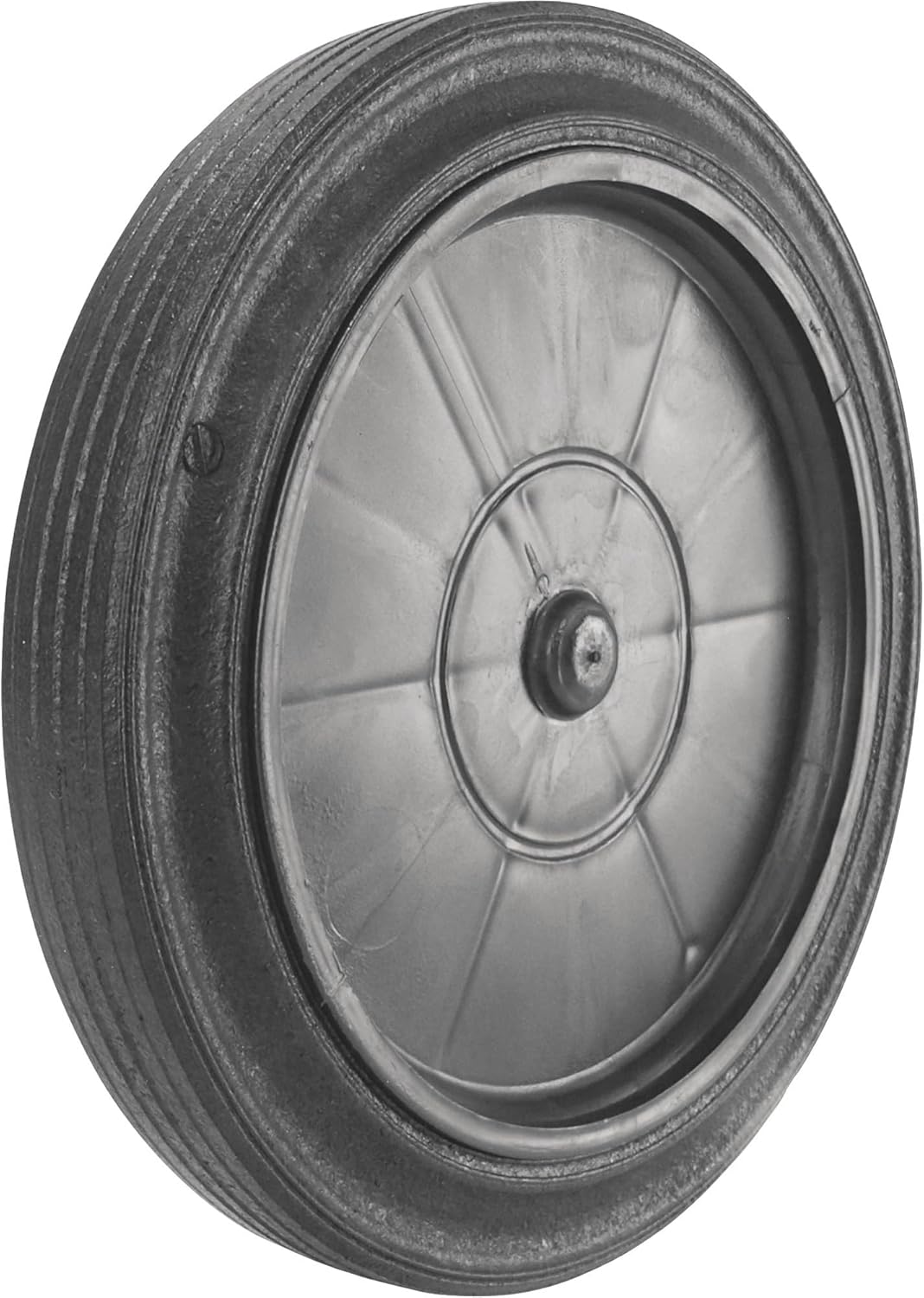 12" Snap-Lock Whisper Trash Can Replacement Wheel, with Spacers, 3/4" Bore