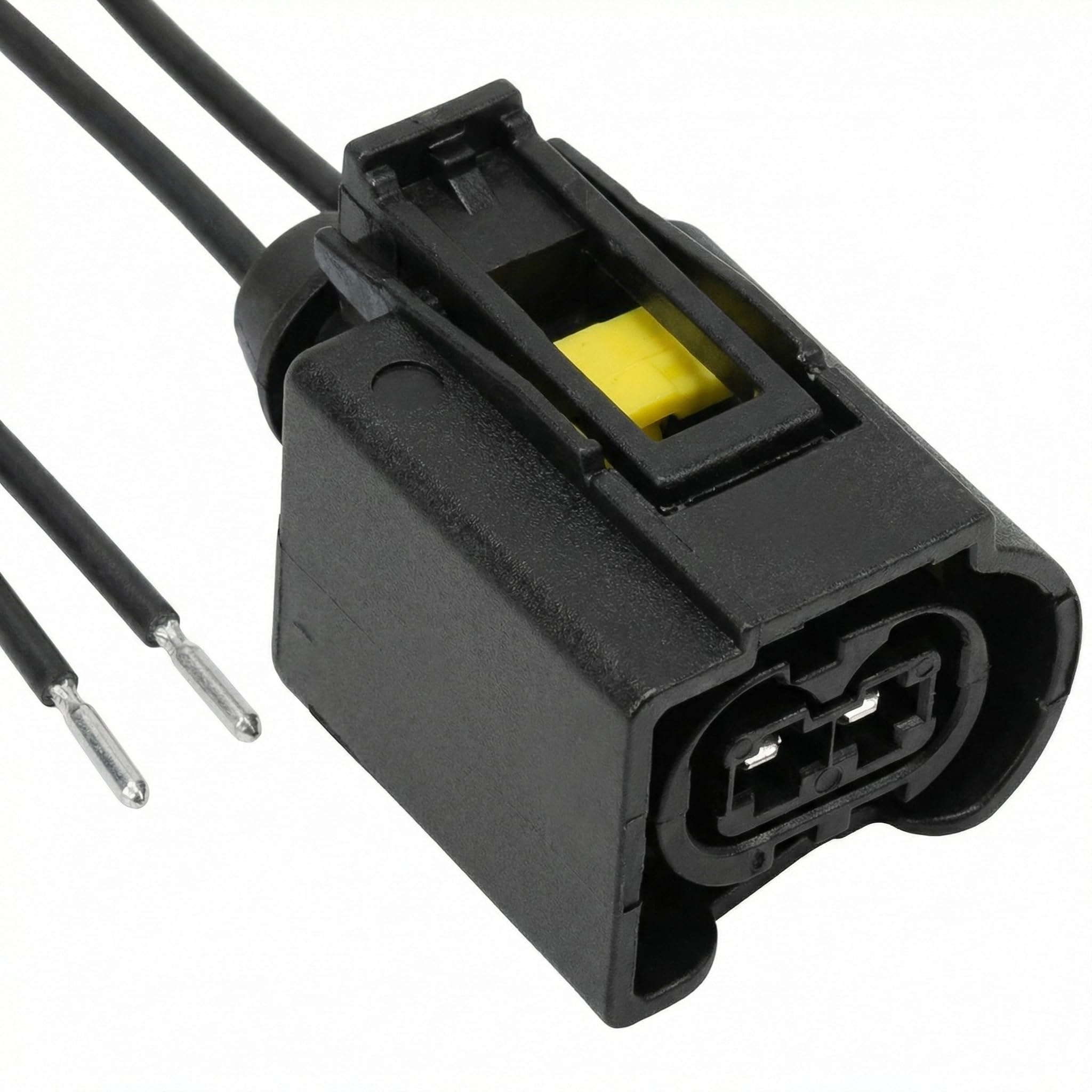 Compatible avec BOSCH A1685452928 Connecteur d'Injecteur Diesel - 2 Broches Femelle - Câble 15 cm - Remplace 1685452928, 50290937, L-BW50290937, 1967412-2 - Pour Systèmes Common Rail