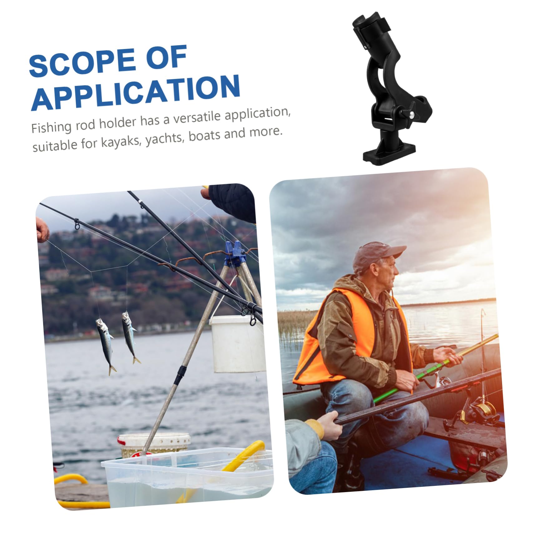 UPKOCH per Canna con Rotazione Accessorio per Kayak e Yacht Facile Installazione Stabile e Resistente per