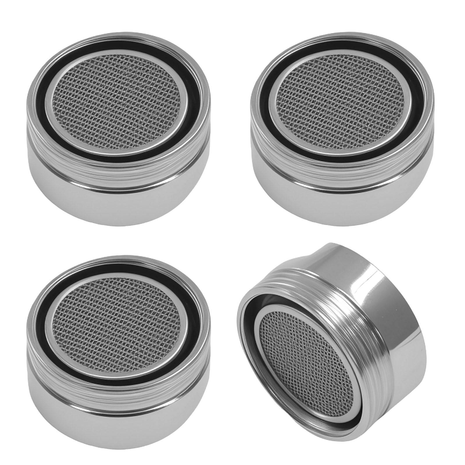 Hitefu Faucet Aerator - 4 Pack, Chrome Brass -8 Hitefu Faucet Aerator - 4 Pack, Chrome Brass -8