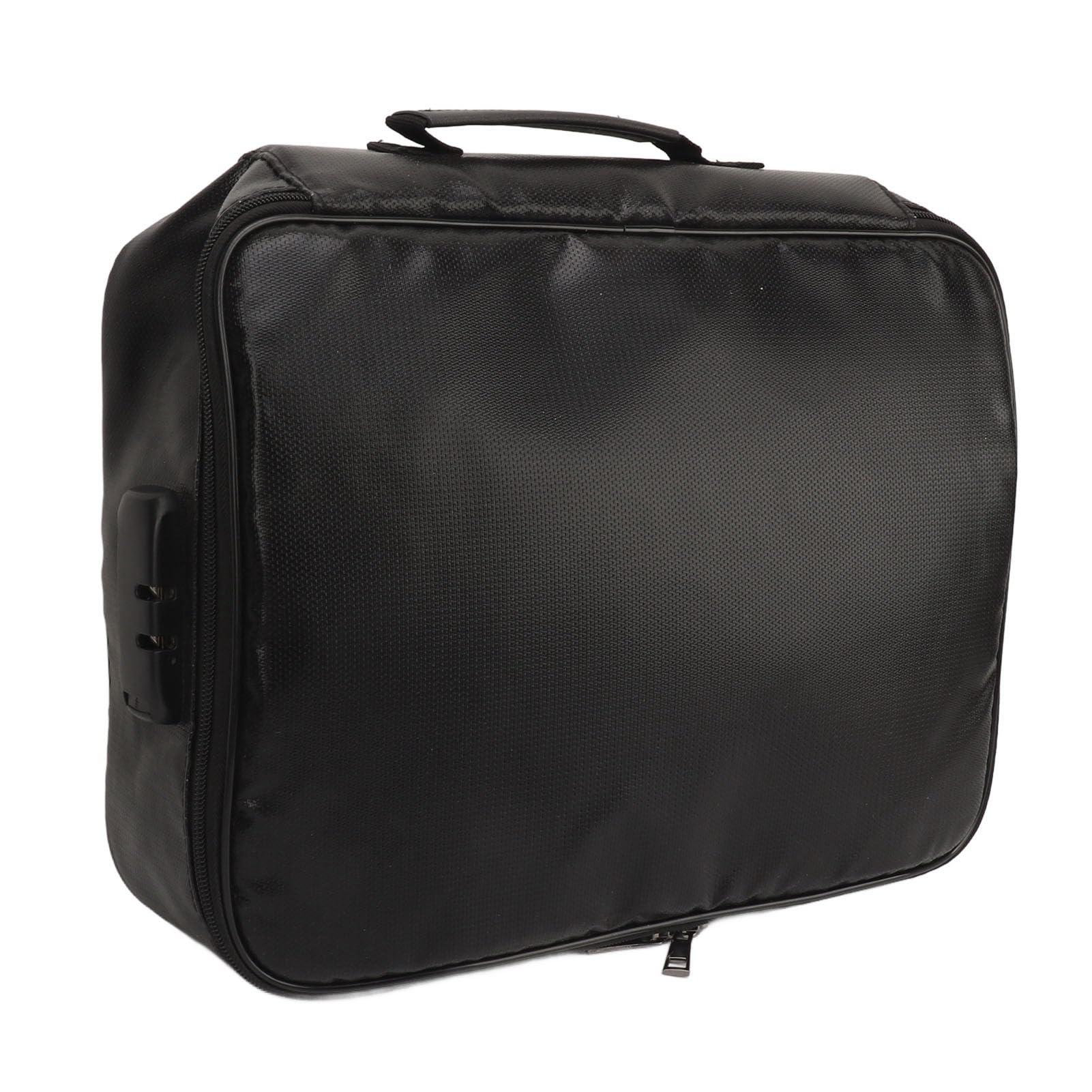 KANASI Borsa per documenti ignifuga, organizer per file a 5 slot con serratura a combinazione portatile per certificati portatili, contanti e oggetti di valore
