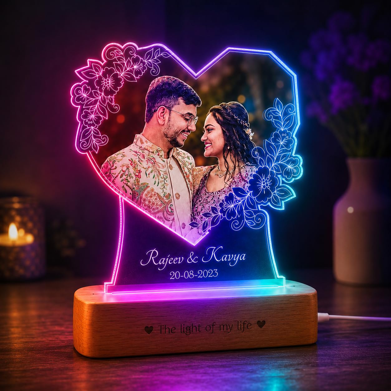 Personalized Photo Lamp - Romantic Gift for Wife -10 Personalized Photo Lamp - Romantic Gift for Wife -10