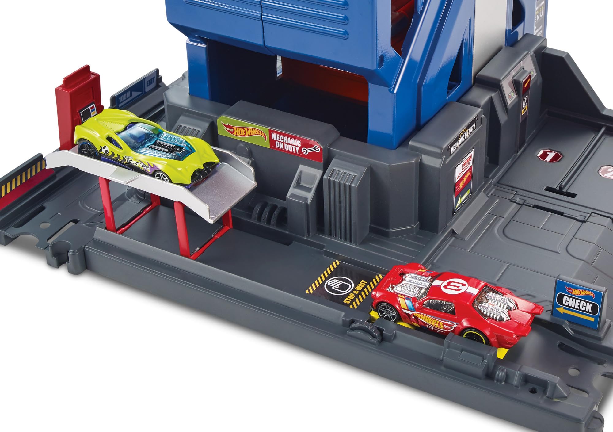 Hot Wheels Garaje, Garaje para Coches de Juguete (Mattel Spain FTB68)