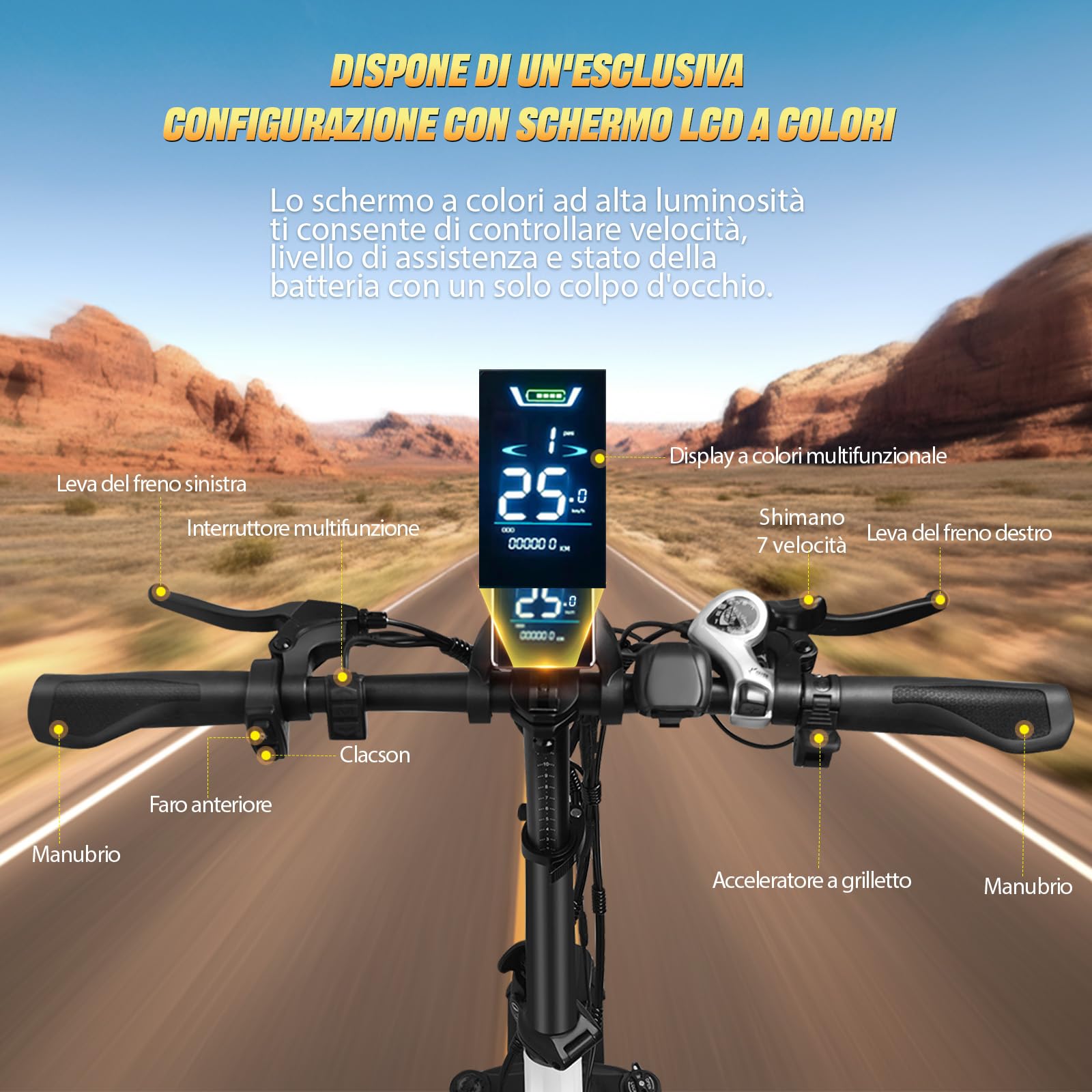 RINCC Bici Elettrica Pieghevole, Ebike da 720Wh 15Ah Batteria | Motore Brushless | Autonomia di 80-100 Km | 20"×4.0" Fat Tire | 7 Velocità | Ruota monoblocco in lega di magnesio R200 (Bianco)