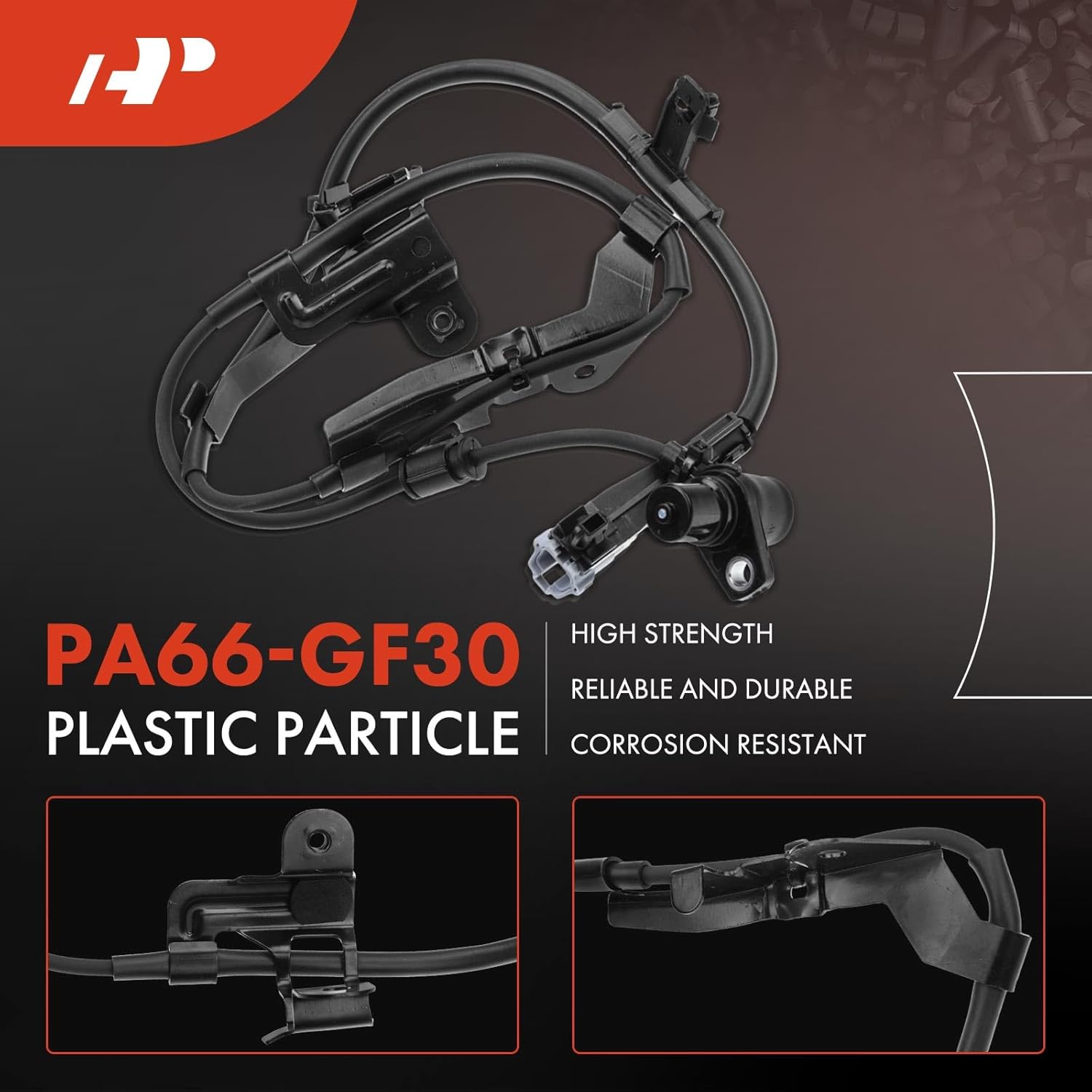 A-Premium 2pcs Front Side ABS Wheel Speed Sensor Compatible with Toyota Models - Sequoia 4.7L 2000-2007, Tundra 3.4L 4.0L 4.7L 2000-2006 - Front Driver & Passenger Side