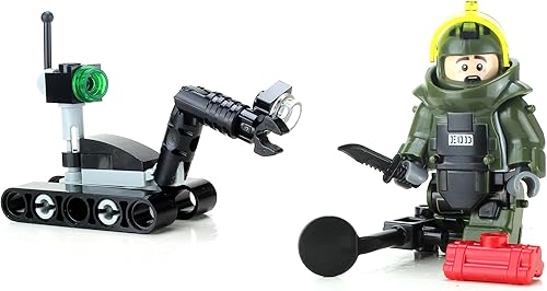 Miniatura 3 de Battle Brick Equipo de eliminación de EOD y robot US Navy Custom Set
