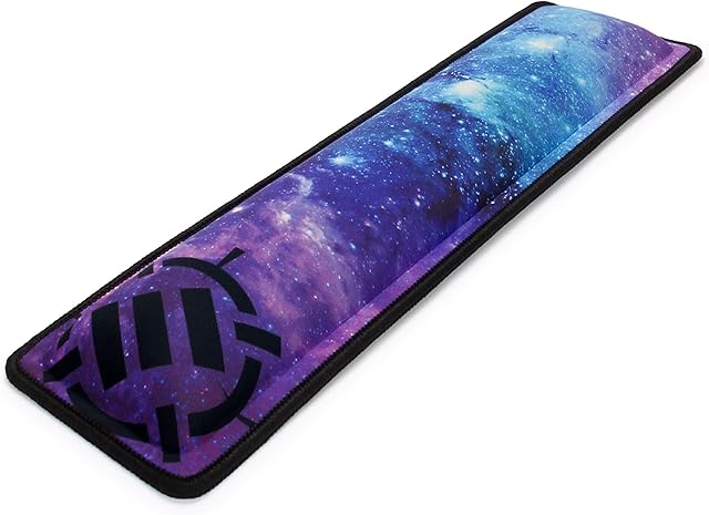 ENHANCE Ergonomic Keyboard Wrist Rest - Keyboard Wrist Pad with Memory Foam Wrist Support and Premium Anti-Fray Stitching - Fits Full Size Keyboards - Great for Office or Working from Home - Galaxy