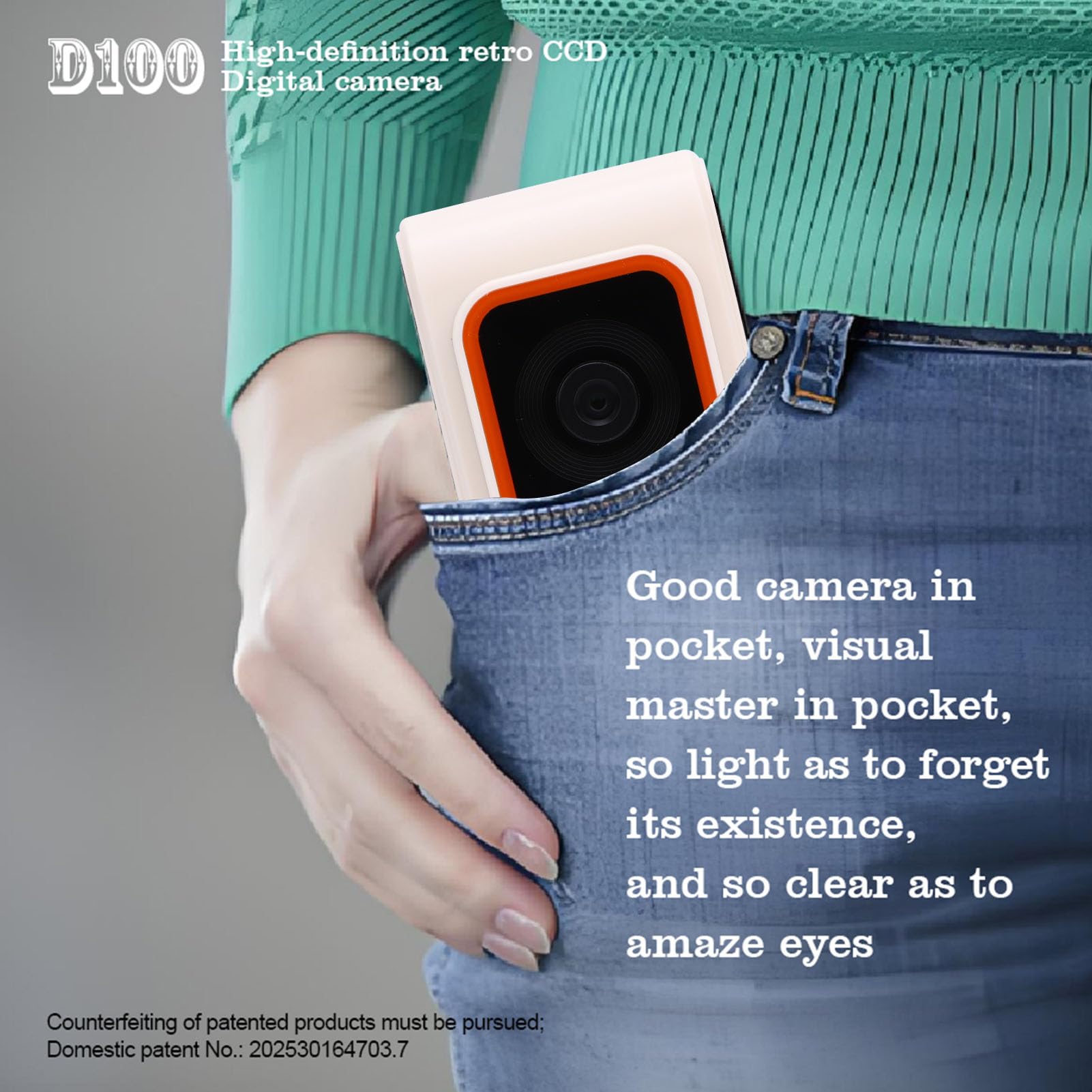 Camera Digitale retrò, HD da 12 MP 1080p con Schermata IPS da 1,47 Pollici, Fotocamera CCD Portatile con 8 Filtri Creativi, Luce di Riempimento Integrata Automatica per Adolescenti (WHITE)