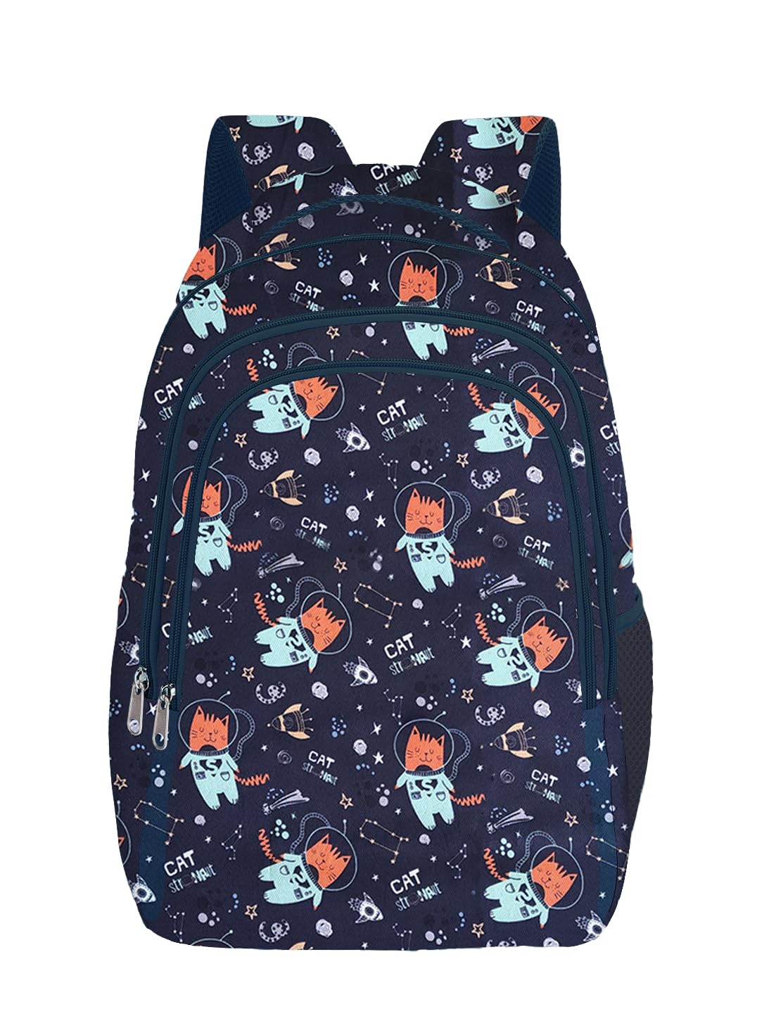 Frantic Waterproof Polyester 26 L School Backpack with Pencil/Staionery Pouch School Bag Daypack Picnic Bag For School Going Boys & Girls (Blue_Cat_Stronaut_A) (B0CY2QGGJD) Amazon Price History, Amazon Price Tracker
