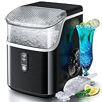 Vista 10 de Máquina de hielo para encimera de pepitas con hielo de pellets masticable suave, limpieza automática, 34 libras/24 horas, máquina de hielo