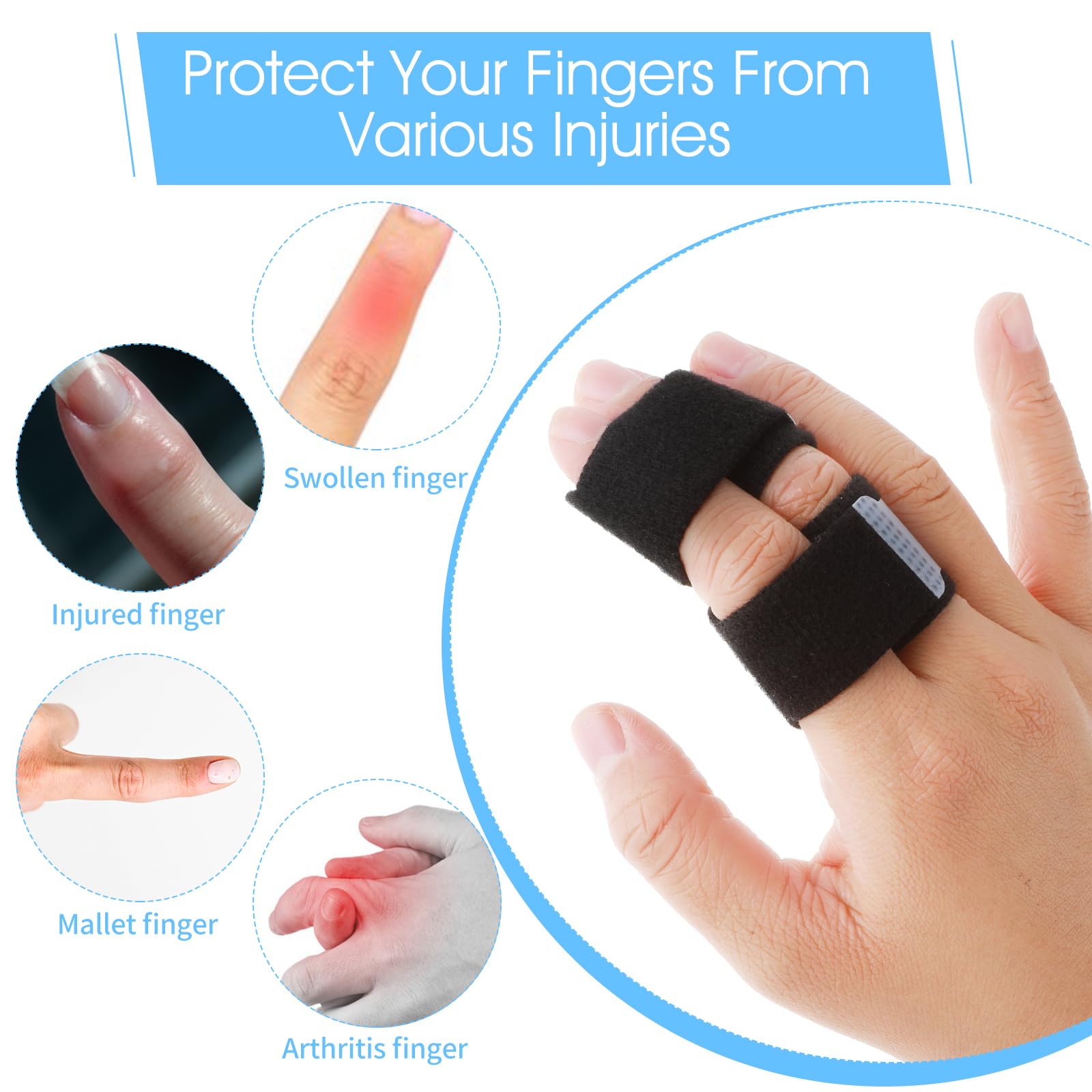 Attelles De Doigt, 1 Attelle Fixe Support De Doigt Réglable