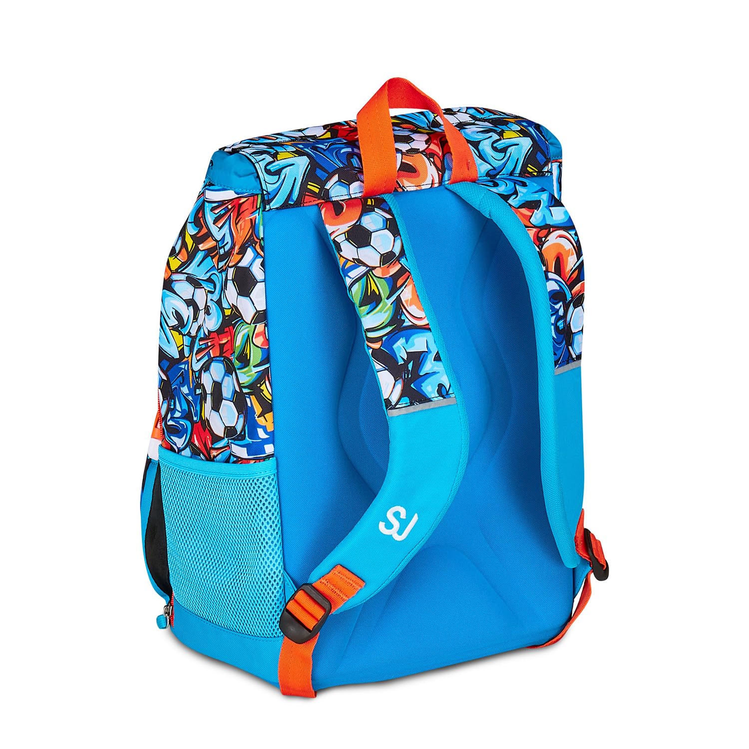 SJ GANG STYLE JAM GANG Zaino Scuola Estensibile Big, Blu, Zaino con Divisorio Interno, Tasca Superiore con Patch Riposizionabili, Tasca per Borraccia, 24 L, Zaino Scuola Elementare, Zaino Bambino