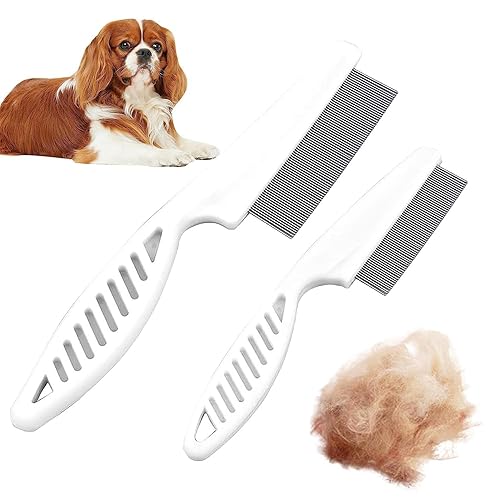 Miniatura 2 de Peine mágico para mascotas, peine para pulgas para perros y gatos, peine multifuncional para el pelo de mascotas, eliminación de pulgas y lágrimas,