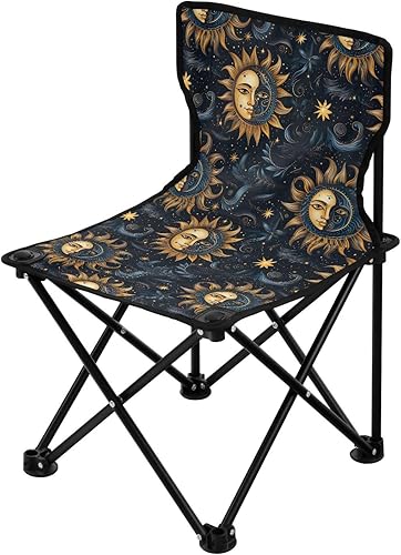 Outdoor Folding Sun Moon Boho Mandala Camping Chairs for Adults Portable Camping Chair Lightweight Lawn Chair 202a5204