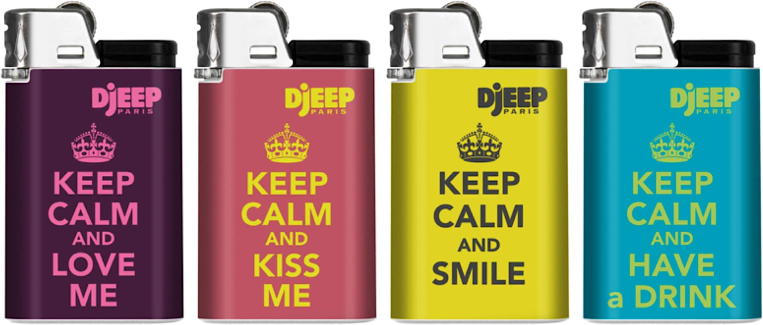 Djeep Lighter Keep Calm Series 4 Pack