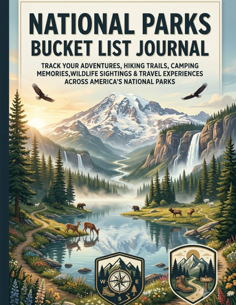 National Park Bucket List: A Guided Travel Journal for Recording Hikes, Campgrounds, Wildlife Encounters, Scenic Drives, Favorite Views, and Outdoor Memories