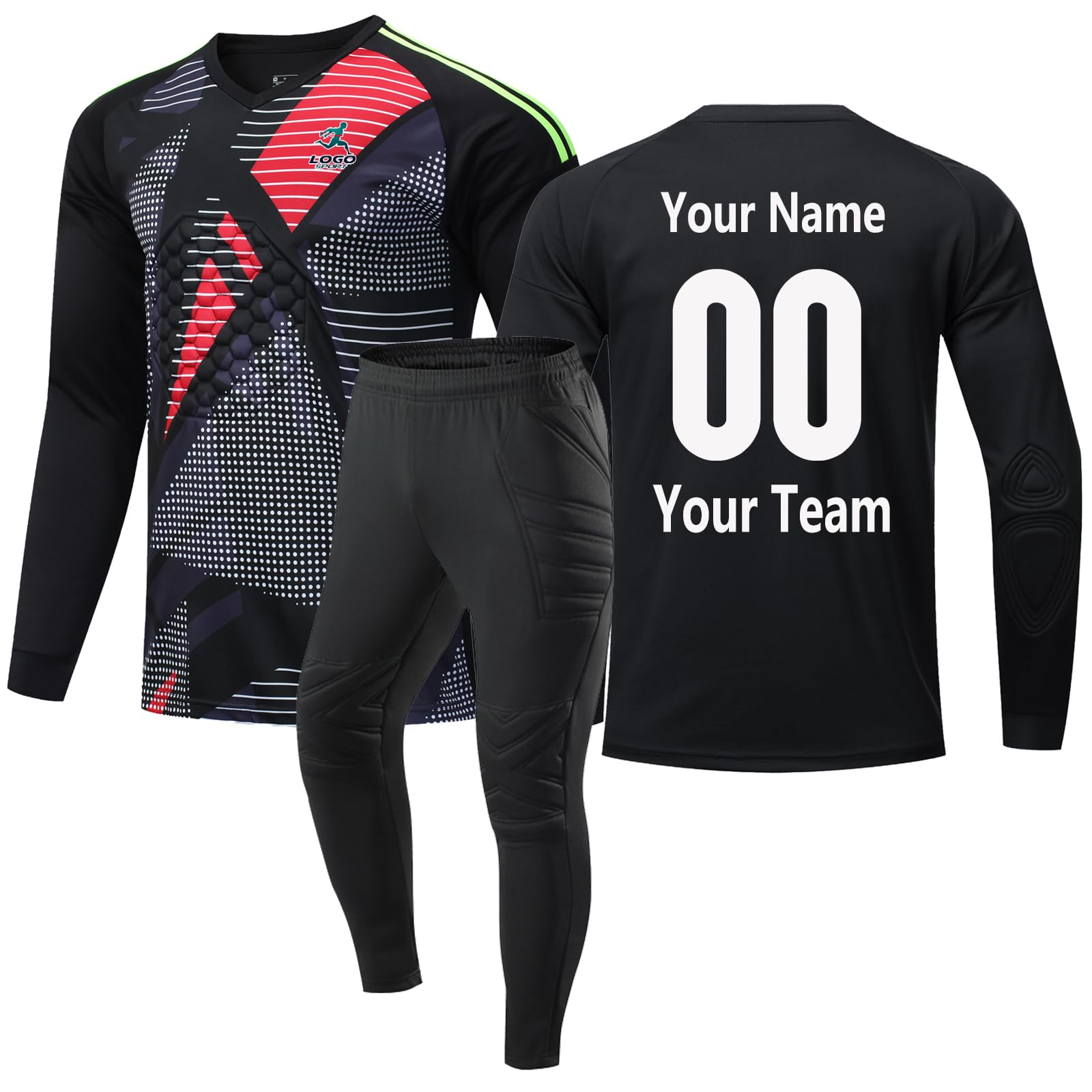 Uniformes de Gardien de But personnalisés pour Enfants, Adolescents, Hommes et Femmes, Maillot Adulte avec Sweat-Shirt éponge