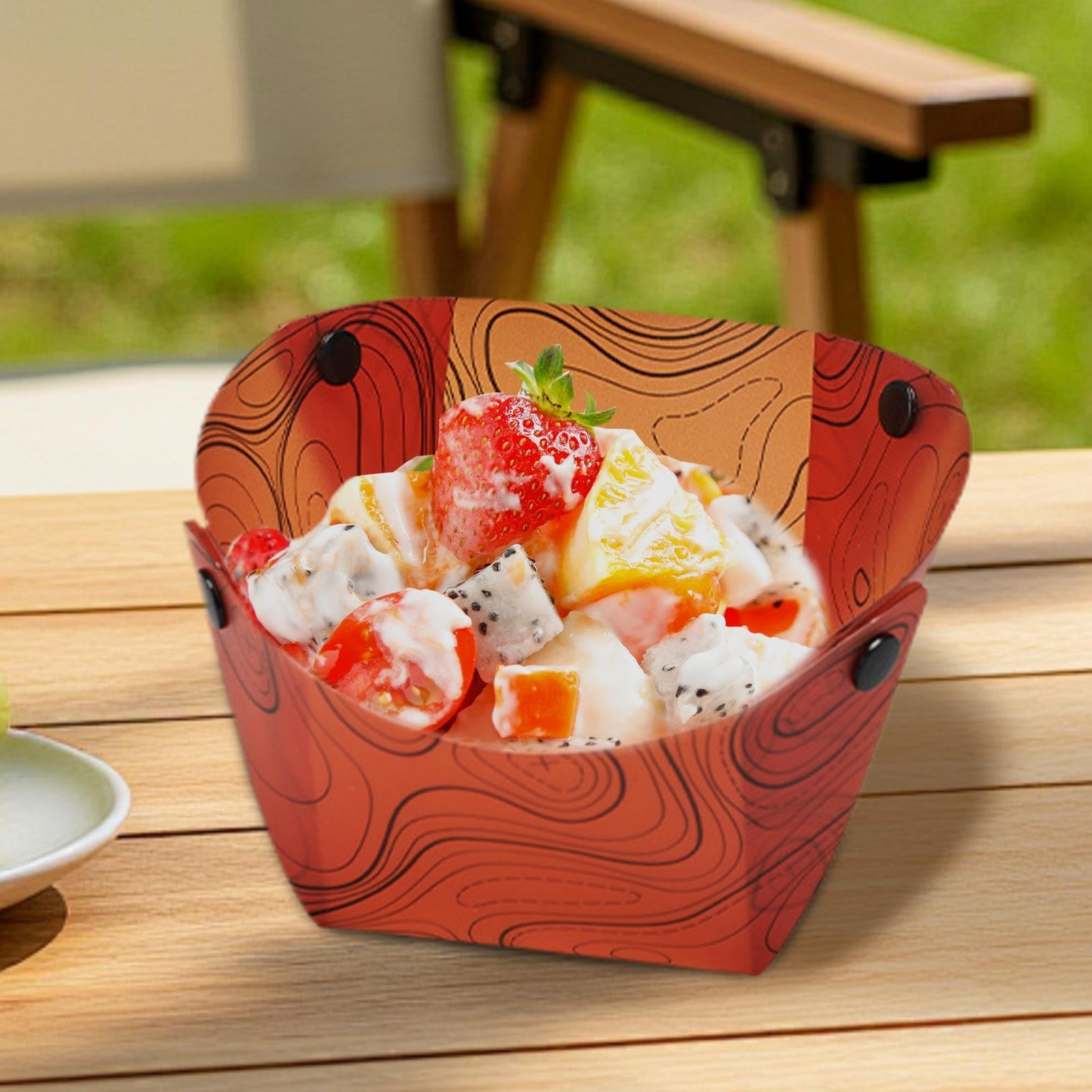 Assiette pliable – Bassine de camping portable pour cuisine en plein air, idéale pour les réunions de famille, les voyages, l'escalade et les pique-niques