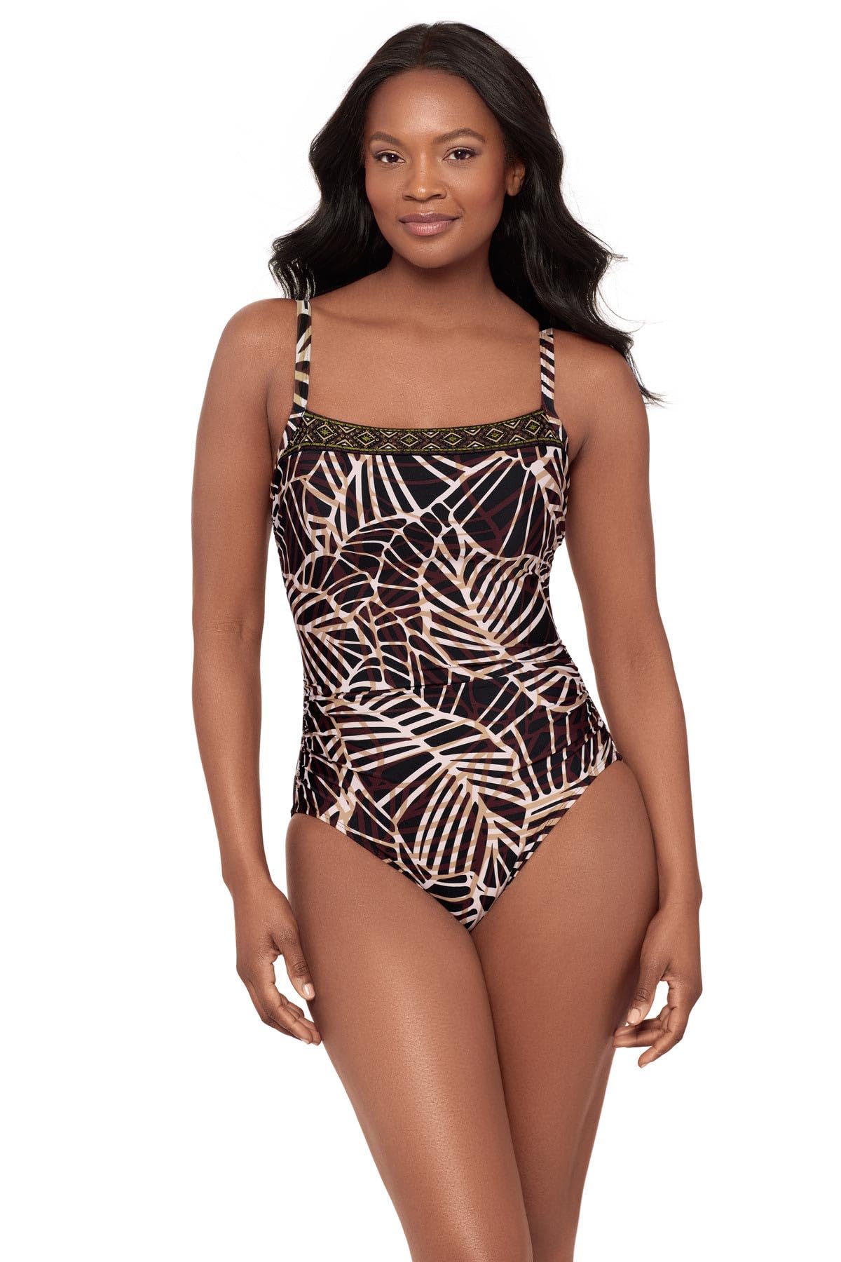 Miraclesuit Womens Swimwear Kara Underwire One Piece Swimsuit