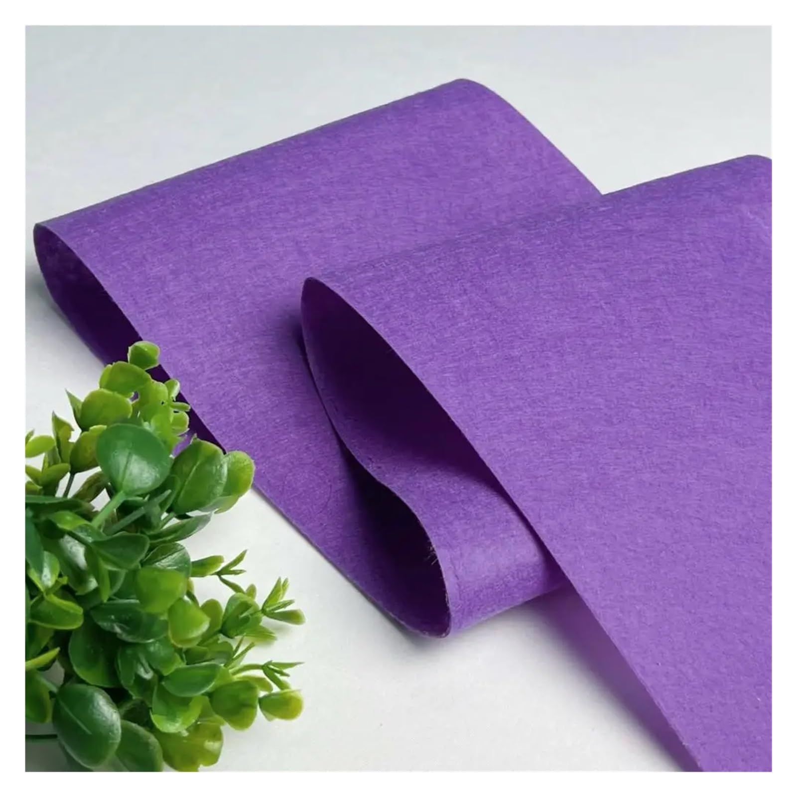 Feutrine Feuille de feutrine rigide 1/2/3 mètre, couleurs assorties, épaisse, idéale for vos projets couture et loisirs créatifs(Grape Purple,200 x 85cm 1pc)