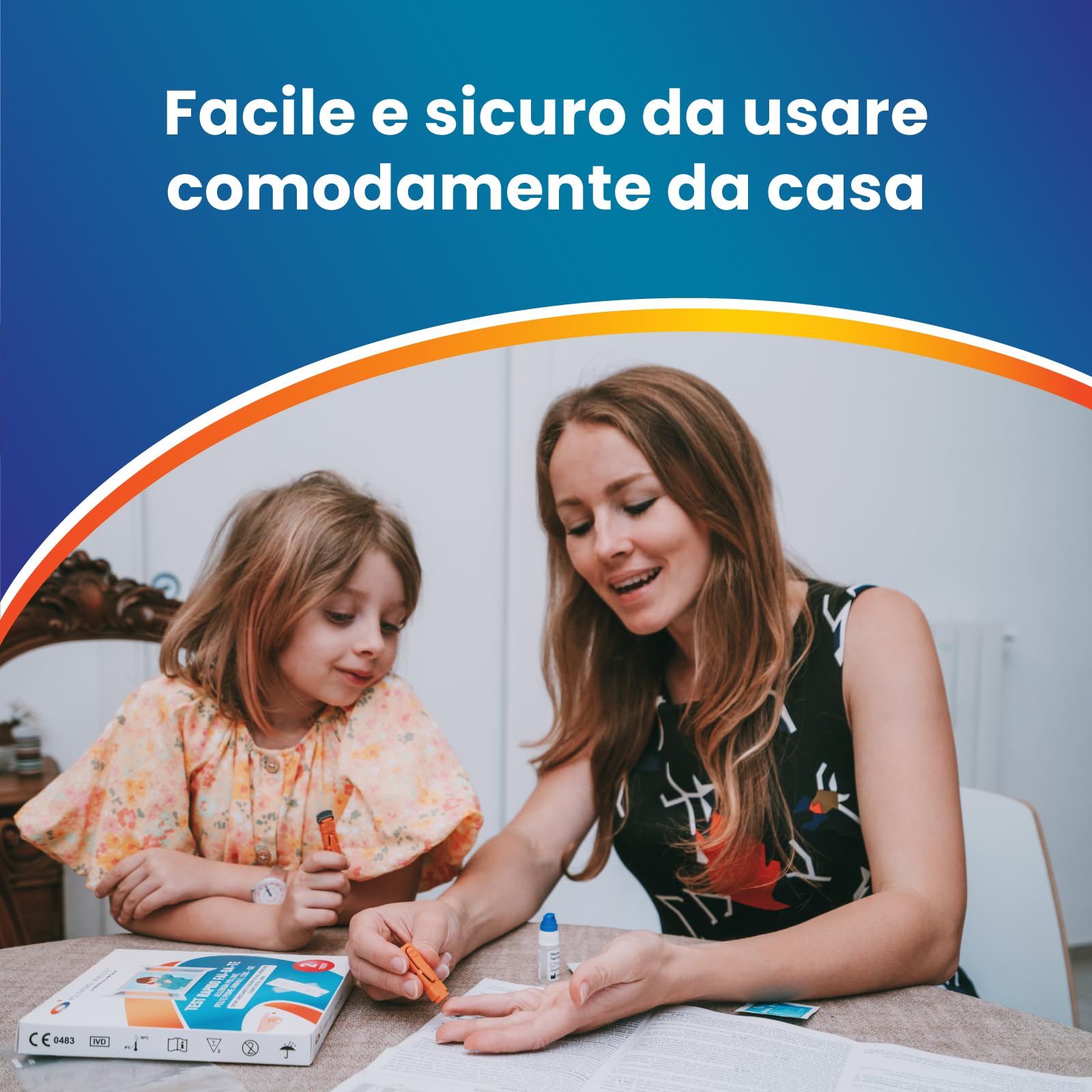TEST ALLERGIE Adeste - Rapido fai da te per la rilevazione dei livelli IgE nel sangue. Determina la presenza di allergie. Confezione da 2 test