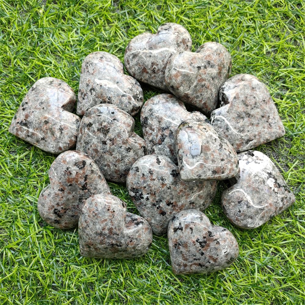 1pc 50-60g Crystal Charms Yooperlite Heart Love Powerful Wicca Crystals
