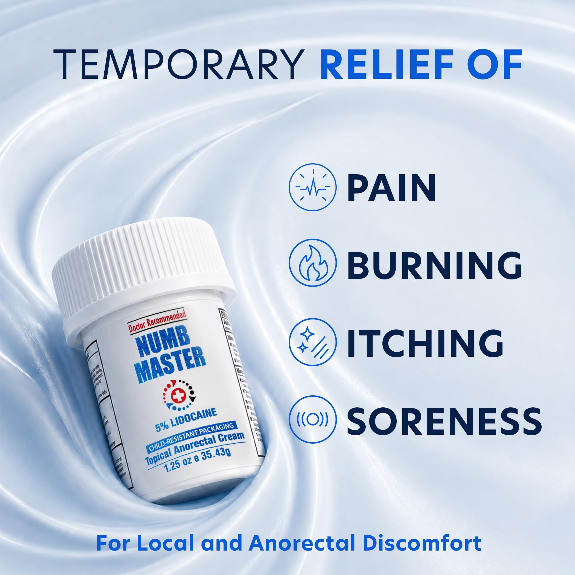 Clinical Resolution 5% Lidocaine Numbing Cream Pain Relief 1.25oz 5pk — Amazon image 3