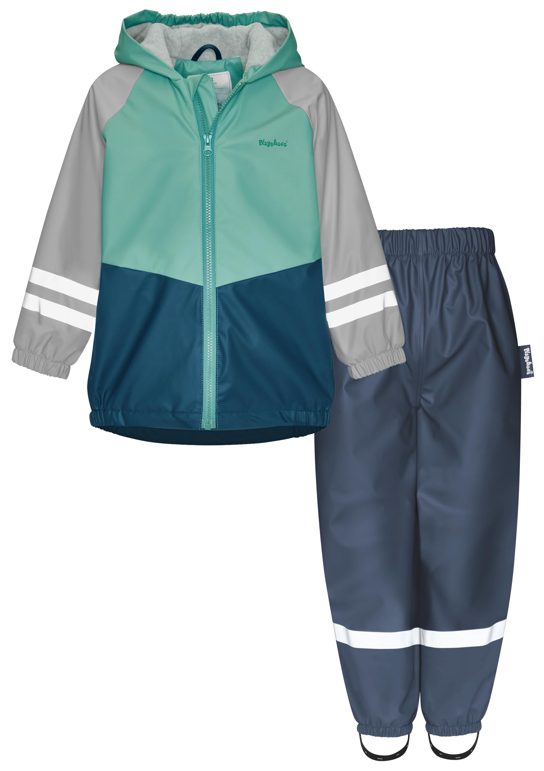 Playshoes Zweiteiliger Regenanzug Fleece-Futter, Gefütterter Matschanzug