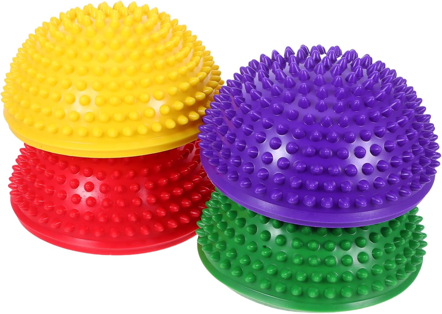 Generic 4 Pcs Sensory Balance Balls Spiked Fitness Domes for Stability Training Foot Massage Coordination Development Early Education