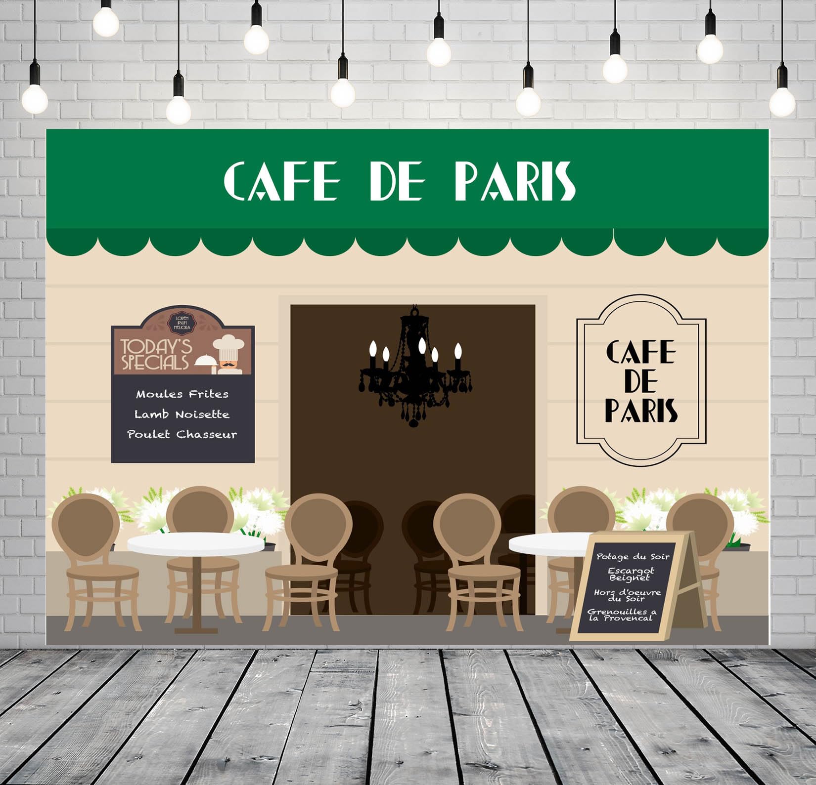 Loccor 9x6ft Fabric French Riviera Town Backdrop Old Town Traditional Colorful House View Background For French Travel Party Decorations Photo Booth Studio Props - View #7