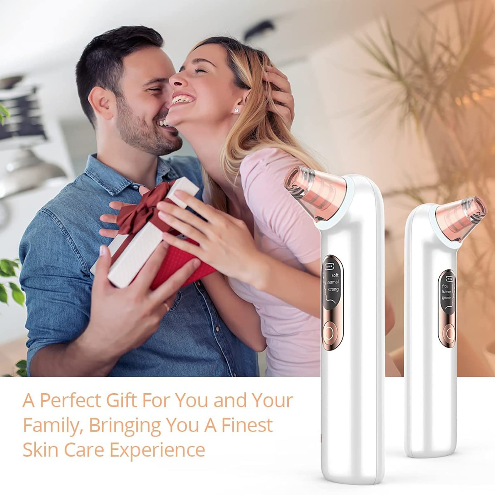 Aspirador de poros para eliminar puntos negros, herramienta extractora de puntos blancos, limpiador eléctrico de poros facial, limpiador de poros facial, herramienta de succión de puntos negros,