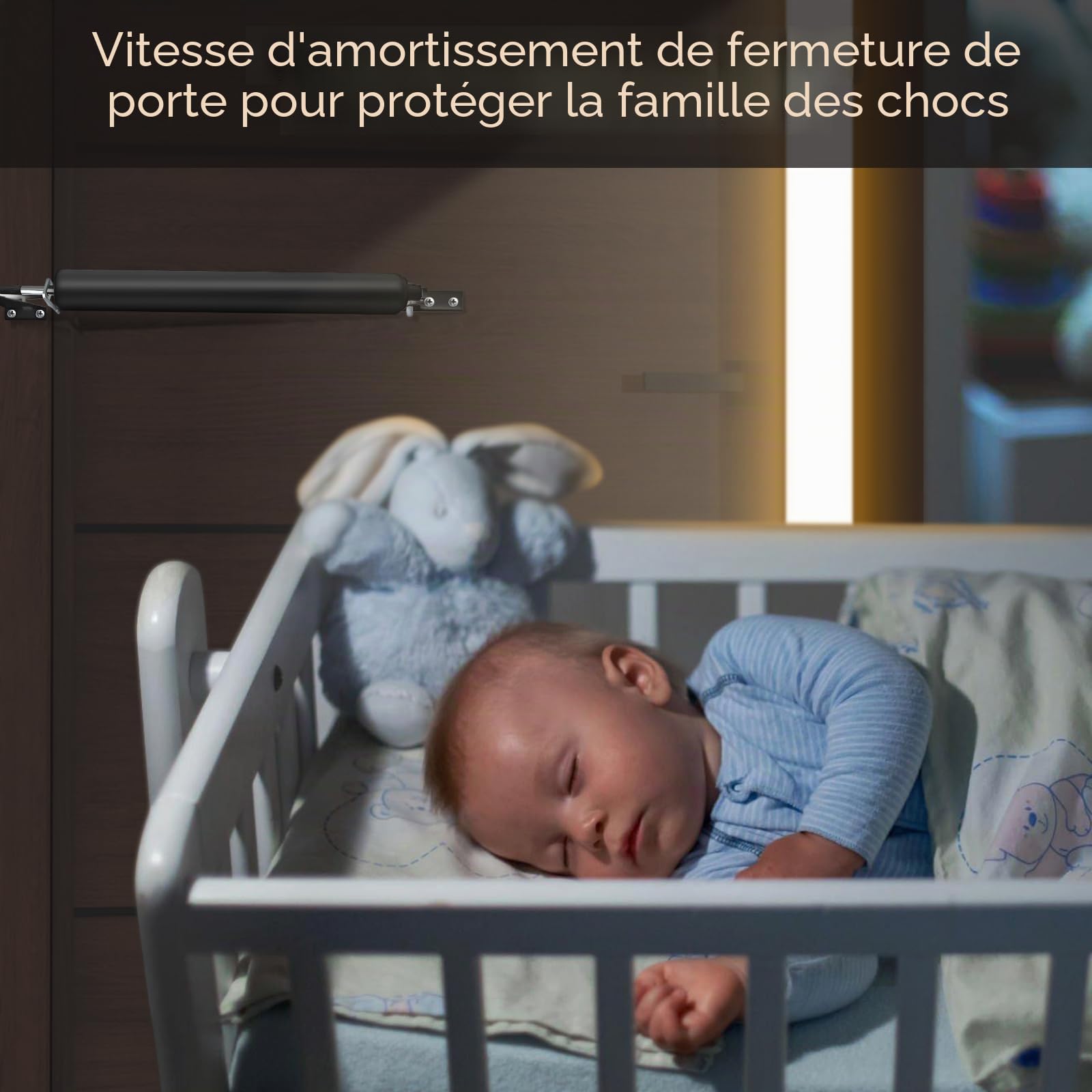 Storm Ferme-porte pneumatique Noir