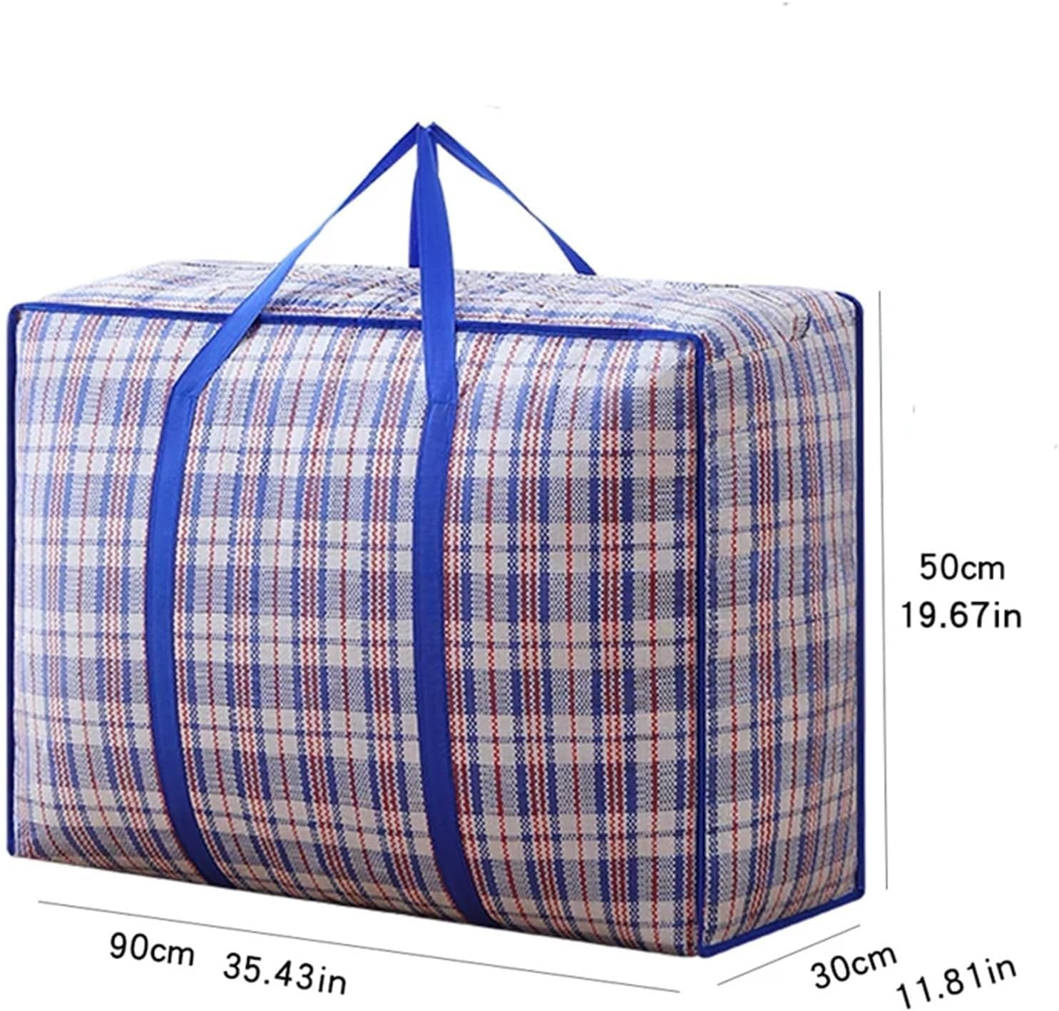 Heavy Duty Moving Bags 1PC Multifunctional Woven Bag Large Capacity Foldable Clothing Quilt Storage(US 14)