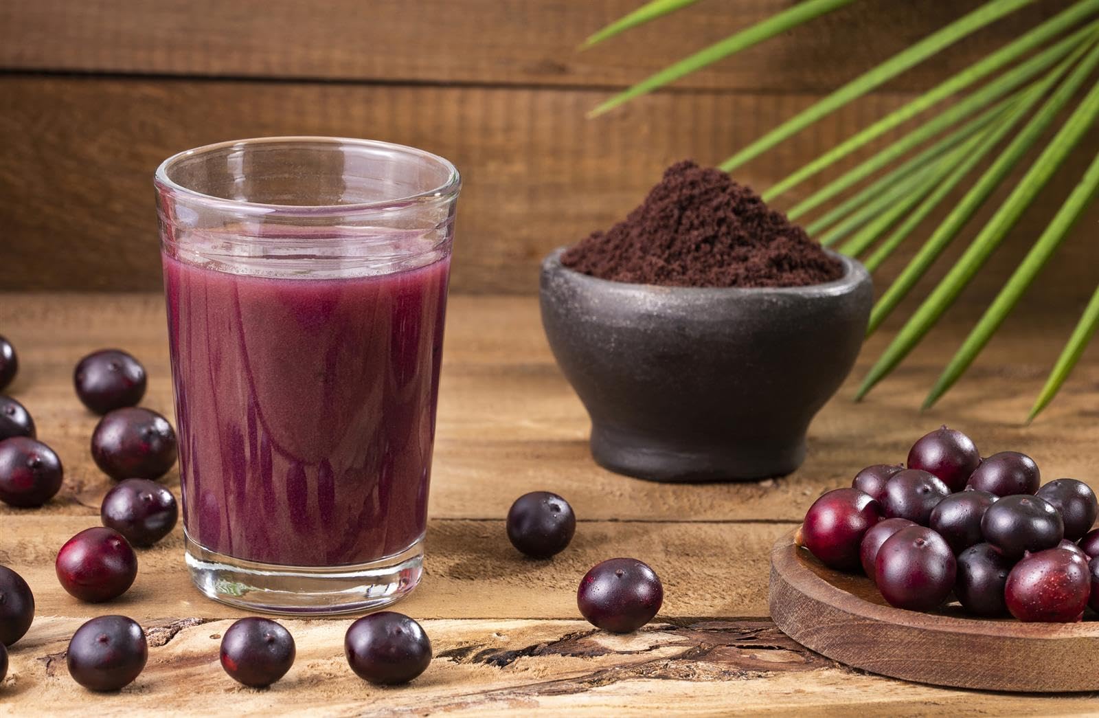 Ponthier BIO Acai-Frucht-Püree - 4x 1kg - Püree aus Acai-Beeren aus dem Amazonas, frei von Farb- und Konservierungsstoffen, für Acai Bowls, Acai Smoothies, Eis, Dessert, Porridge