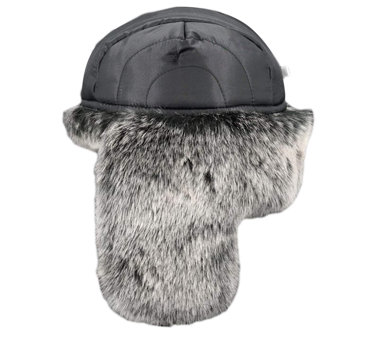 Insun Unisex Fliegermütze Wildleder Winddicht Trappermütze Warme Kunstfell Russische Mütze