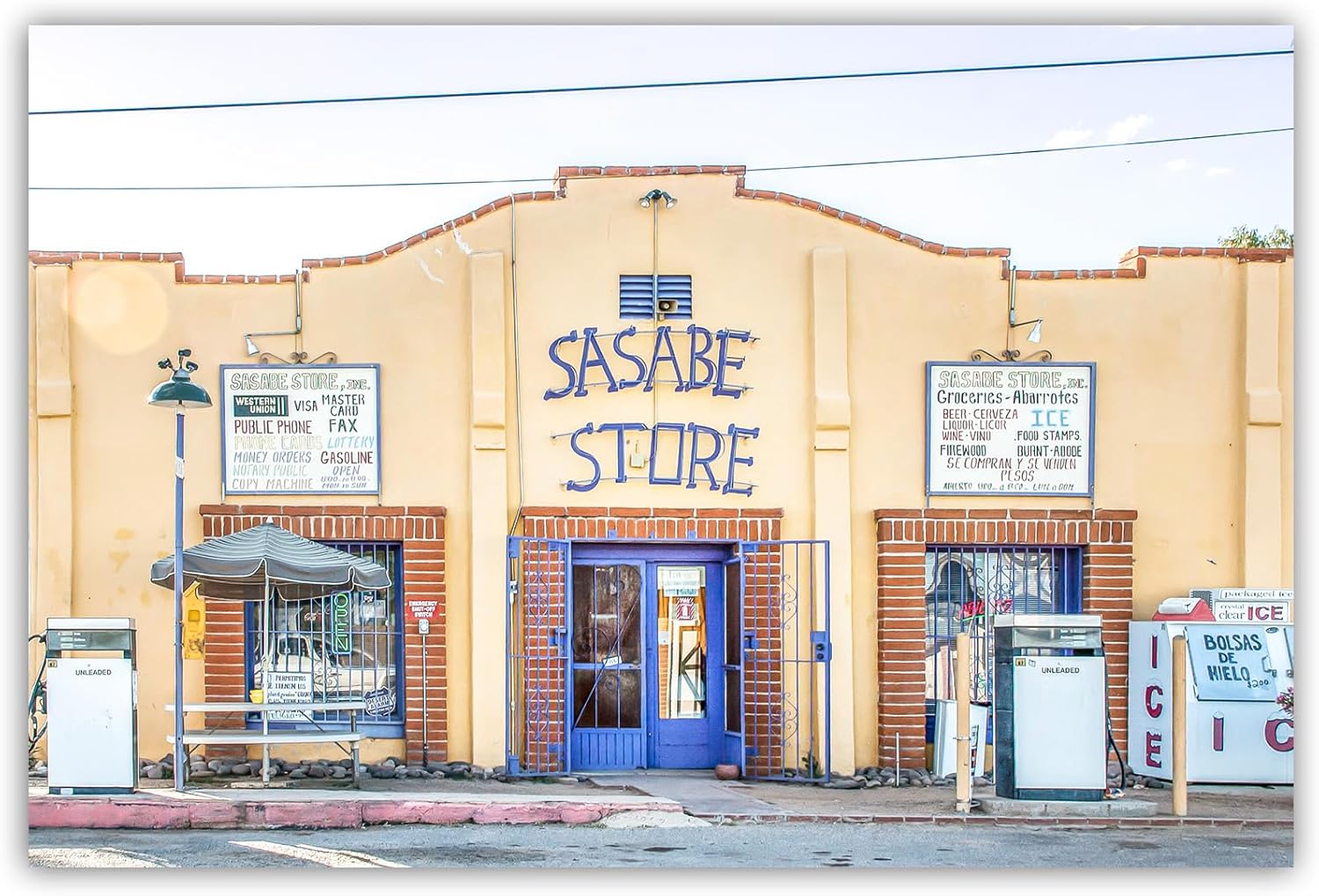 Sasabe Arizona Photograph as Small Town Southwest USA Wall Art at Mexico Border
