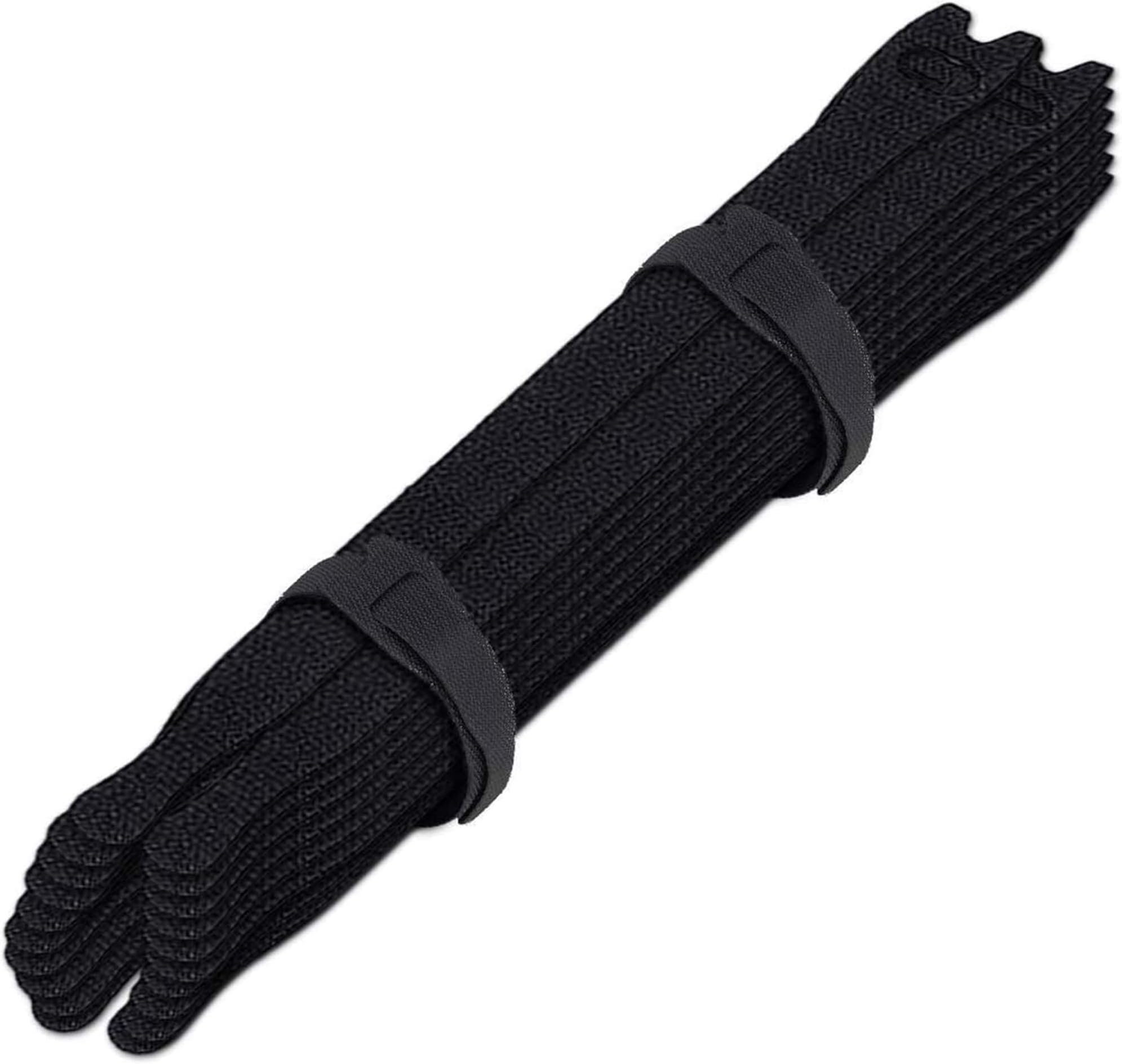 Vila 50 Reusable Cable Fastening Ties, Keeps Wires Neat and Organized, Perfect for Cell Phone Charging Cables & TV cords, Black Hook & Eye Closure Straps from Vila, Durable, Versatile and Flexible