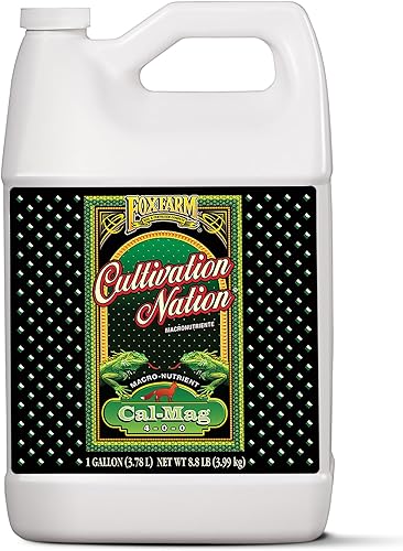 Fox Farm Cultivation Nation Cal-Mag Suplemento  Fórmula con 3% de calcio y 1% de magnesio para floración y fructificación, ideal para hidroponía,