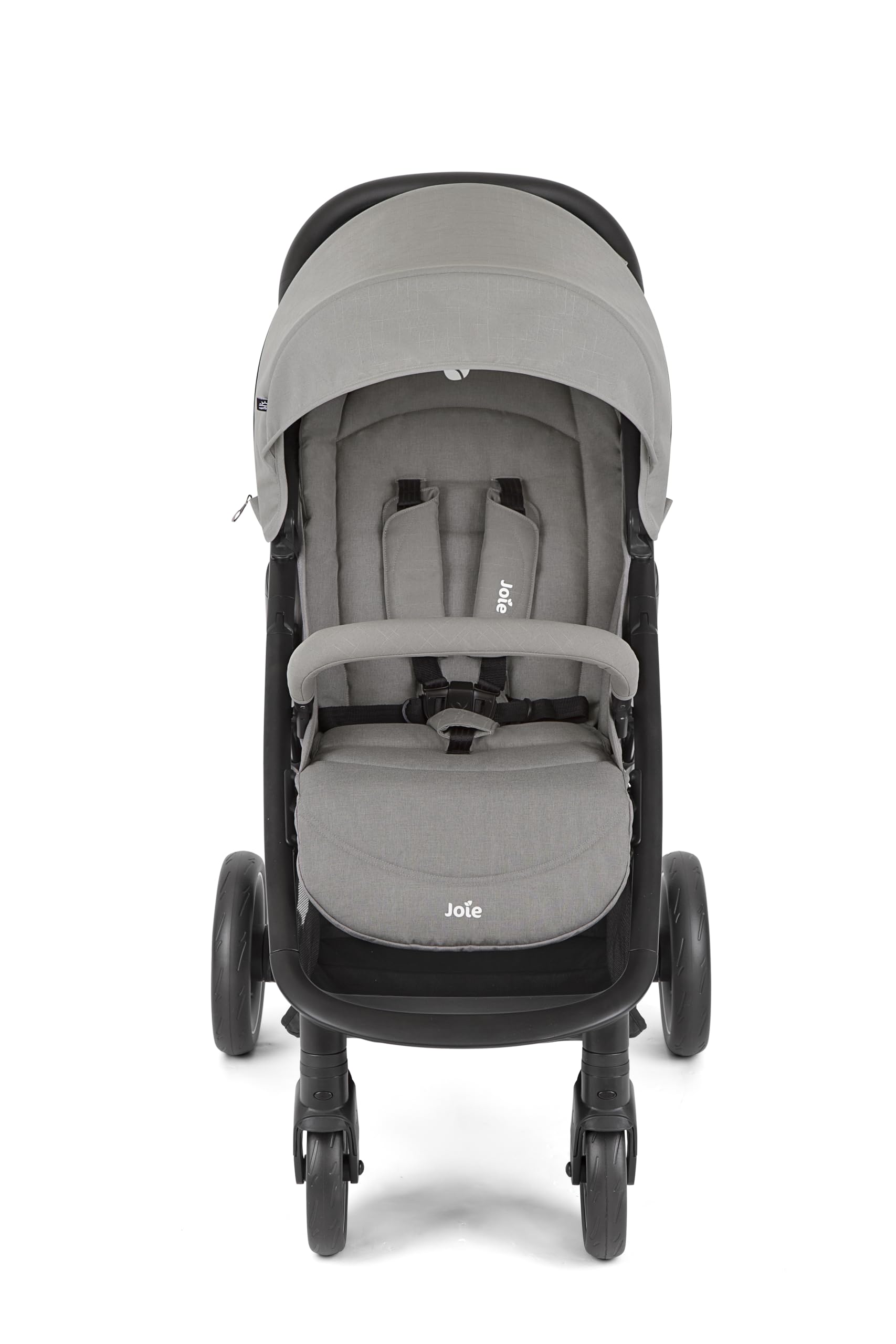 Poussette de marque Joie. Modèle Buggy & Sportwagen Litetrax bis 22 kg Belastbar mit Schieber-Ablagefach & Regenschutz - Pebble