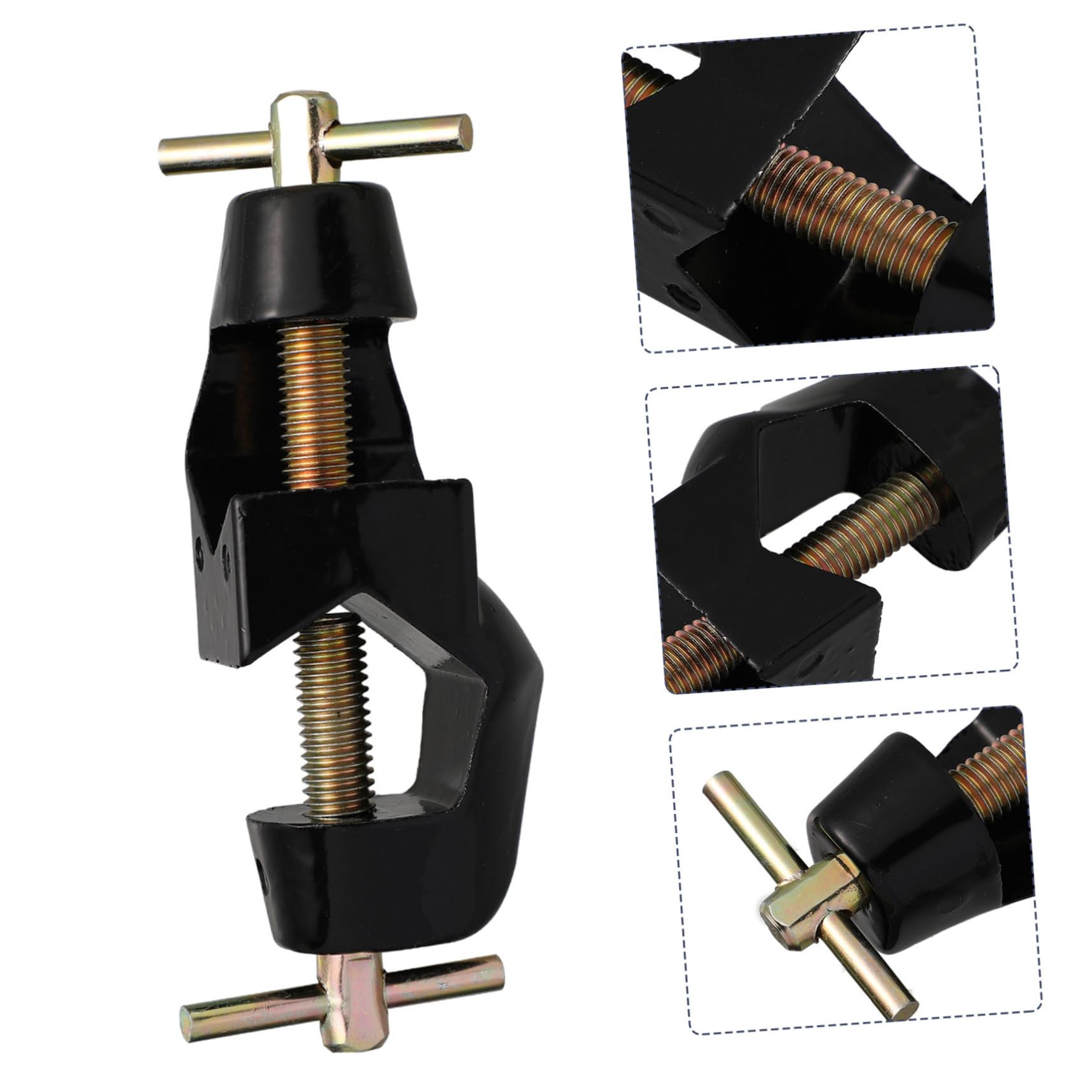 Cabilock 4 Sätze Deutscher Kreuzclip Laborstativ-clip Laborklemme C-clamps Inhaber Einstellbar Klemmbausteine Becherklemme Becherhalterklemme Klemmhalter Zinklegierung Schwarz 2 Stücke * 4