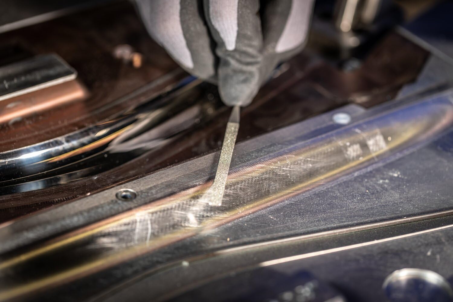 PFERD Diamond Needle File Set, 5-Piece, Grit Size D 126, 5-1/2 inch, in Durable Plastic Box, 04025 – for Universal Use in Tool Making