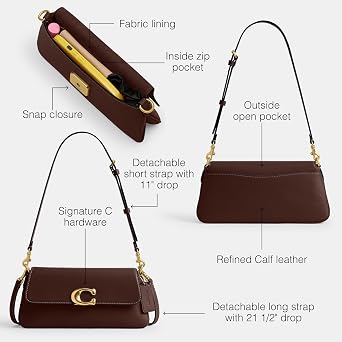 Coach Women's Refined Calf Leather Jet Shoulder Bag