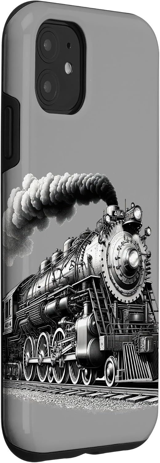 Steam Locomotive Train Vintage 1940s Style Engine Railroad Case for iPhone 11