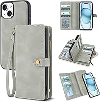 Vista 74 de TwoHead Funda tipo cartera para iPhone 12 Pro Max con tarjetero, funda magnética desmontable para teléfono 12 Pro Max, piel sintética, a prueba