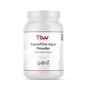BVV Superfine Agar Powder for Mushrooms Mycology Petri Dishes-100 Grams