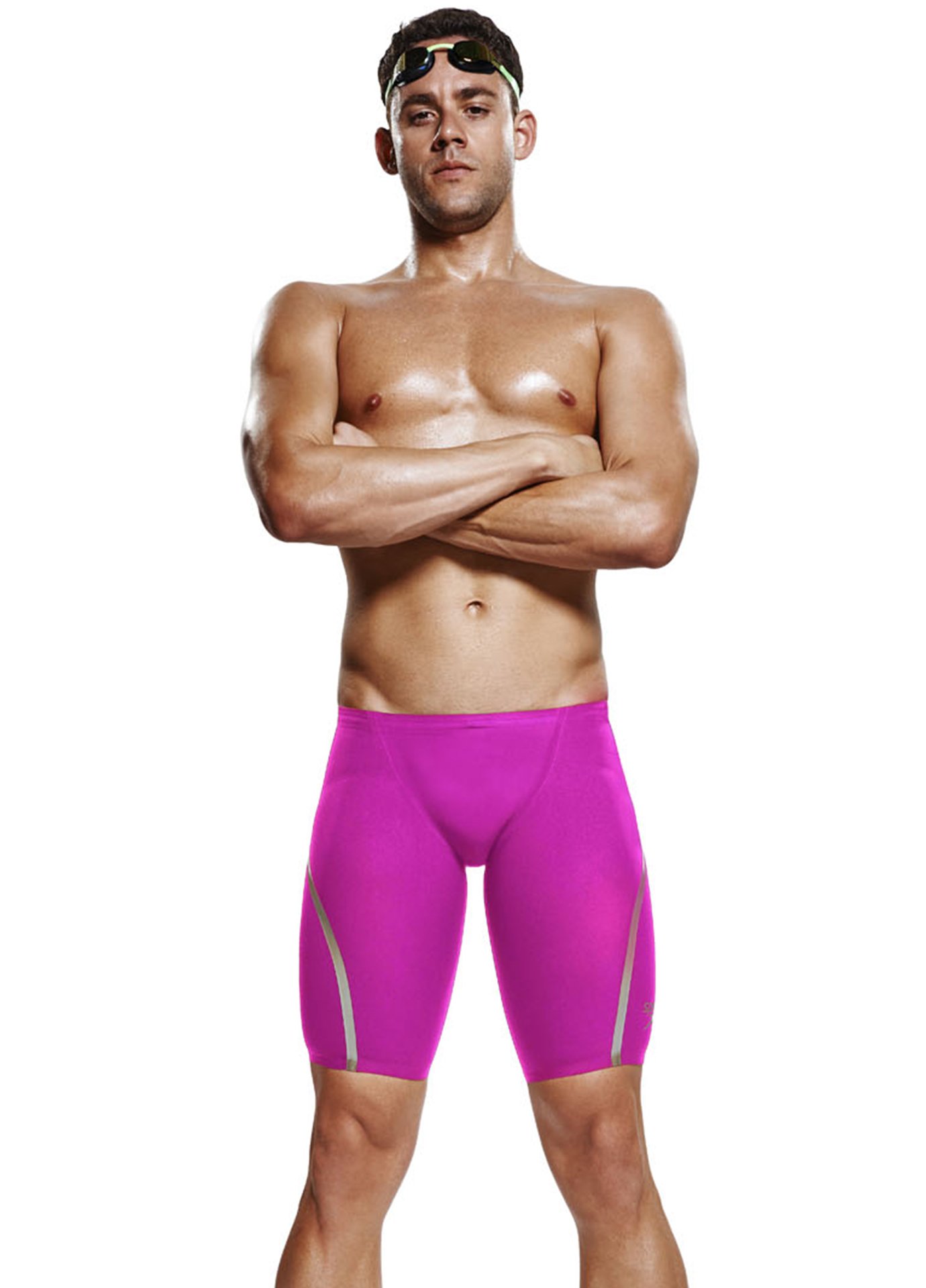 Speedo LZR Racer X High Waisted Jammer Diva, Iridescent Oro, 27