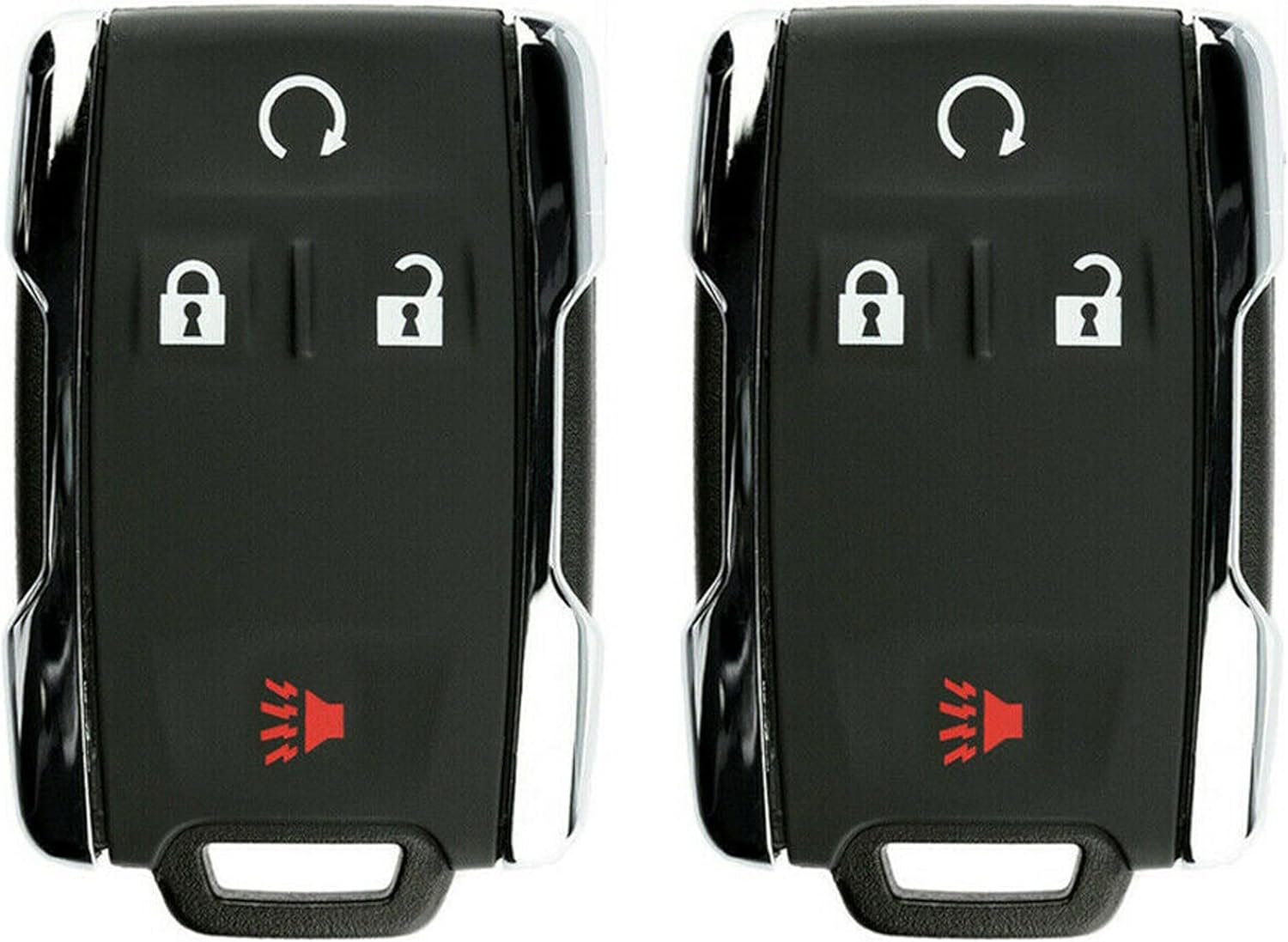 2X New Replacement Keyless Key Fob Shell / CASE Remote Compatible with & Fits for Chevy GMC M3N 32337100 - (No Electronics or Chip Inside)