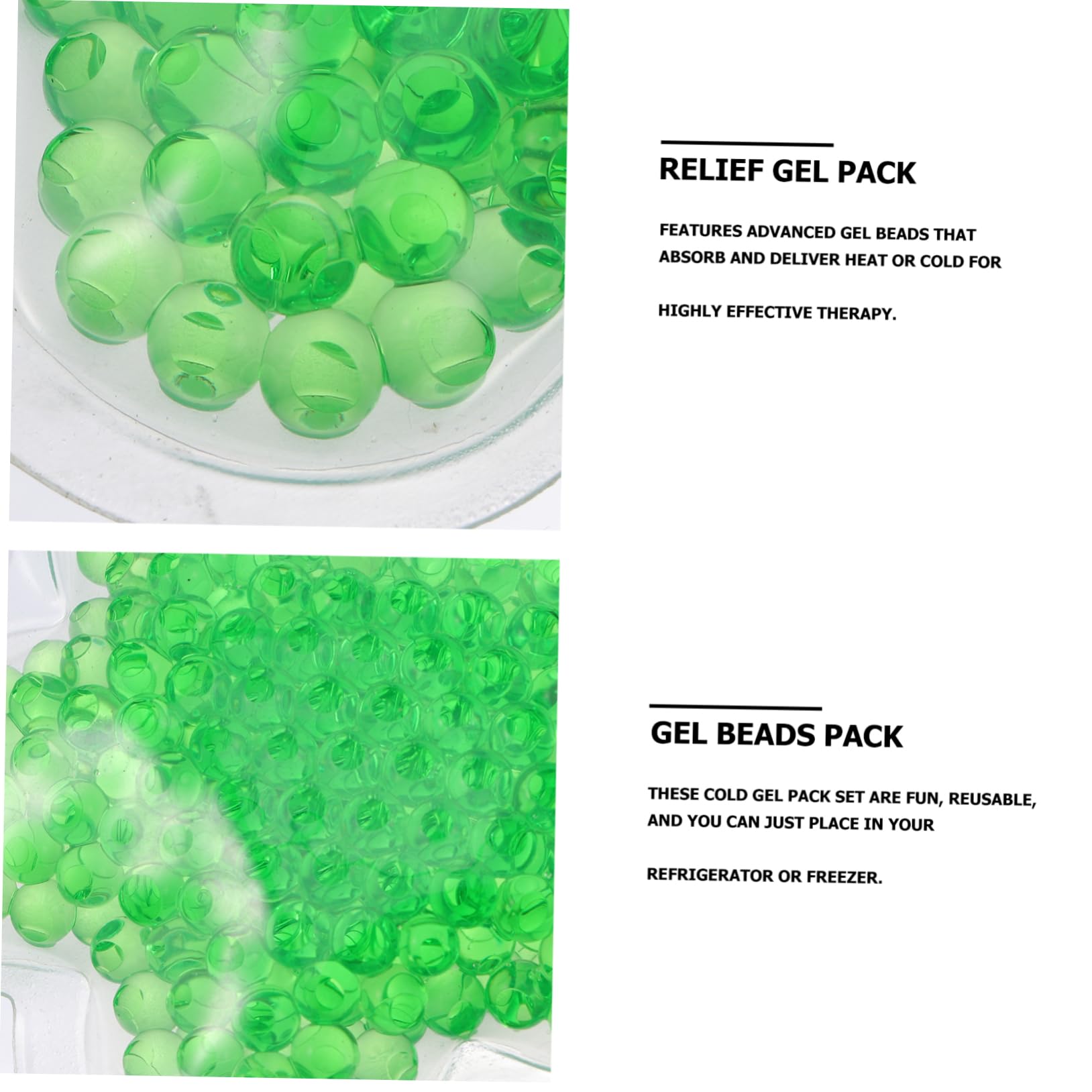Ice Pack Gel Verde 4 Pezzi in Pvc per Primo Soccorso | Riutilizzabile e Lavabile, Impacco Caldo-freddo Funzione Scaldamani, Formato Compatto