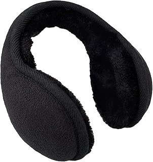Quake Ear Muffs for Men Women & Men Girls Winter Outdoor Accessory Winter Hair Accessory During Winters (Black)