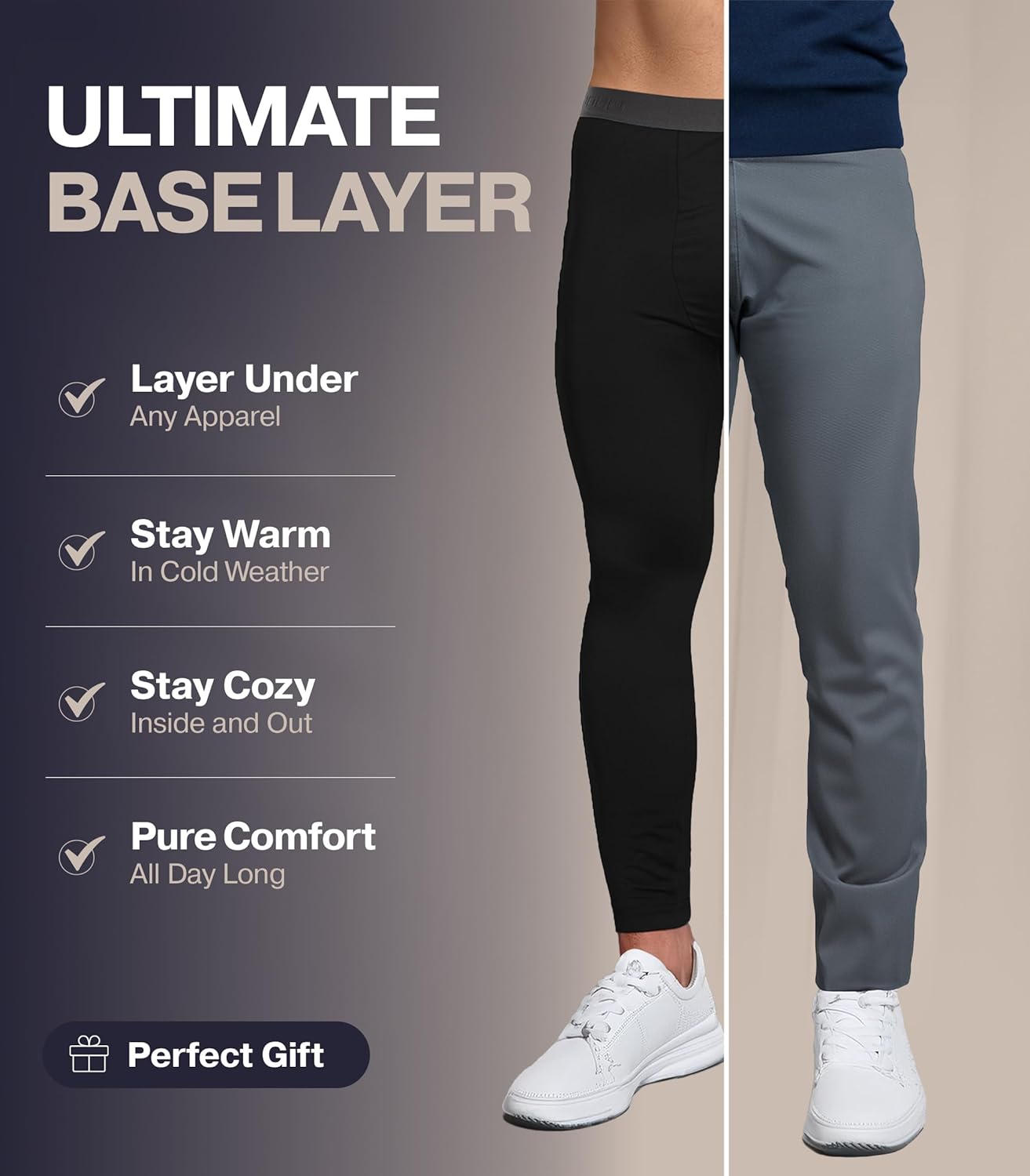 Thermajohn Long Johns for Men, Thermal Underwear for Men Long Underwear Mens Leggings Thermal Pants Men Cold Weather Bottoms